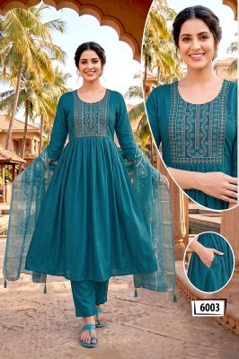 BANDHAN Vertigan Silk Heavy Embroidery Designer Kurti Pant Dupatta 3-Piece Set kurti pant with dupatta Catalogs