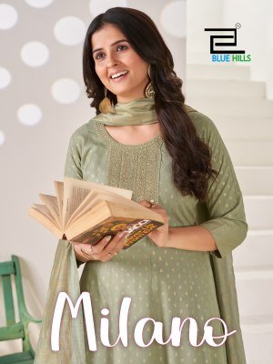 BLUE HILLS MILANO 3-Piece Rayon Suit with Dupatta wholesale catalogs