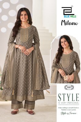 BLUE HILLS MILANO 3-Piece Rayon Suit with Dupatta kurti pant with dupatta Catalogs