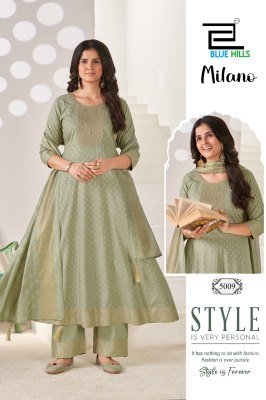 BLUE HILLS MILANO 3-Piece Rayon Suit with Dupatta kurti pant with dupatta Catalogs