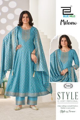 BLUE HILLS MILANO 3-Piece Rayon Suit with Dupatta kurti pant with dupatta Catalogs
