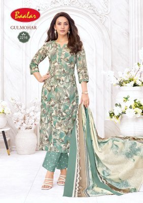 Baalar Gulmohar Vol 2 Karachi Dress Material 12pcs heavy cotton catalogs wholesale rate  dress material catalogs