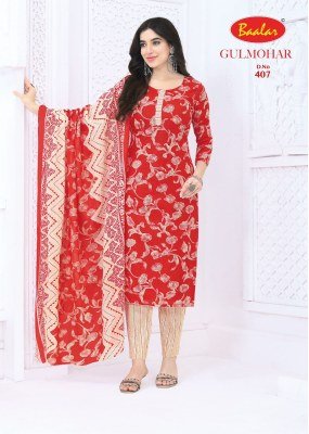 Baalar Gulmohar Vol. 4 Heavy Lawn Cotton Kurti Pant with Dupatta kurti pant with dupatta Catalogs