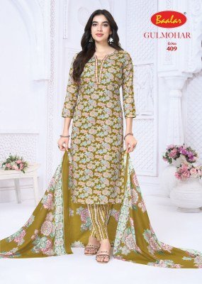 Baalar Gulmohar Vol. 4 Heavy Lawn Cotton Kurti Pant with Dupatta kurti pant with dupatta Catalogs