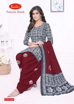 Baalar presents Battik Patiyala Special Vol 2 cotton Dress Material catalogue wholesaler in Surat  salwar kameez catalogs