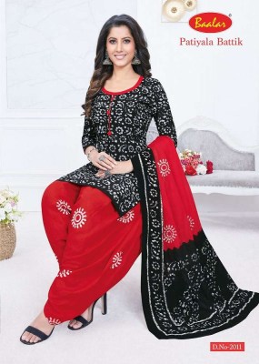 Baalar presents Battik Patiyala Special Vol 2 cotton Dress Material catalogue wholesaler in Surat  salwar kameez catalogs