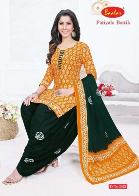 Baalar presents Battik Patiyala Special Vol 2 cotton Dress Material catalogue wholesaler in Surat  salwar kameez catalogs