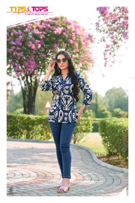 Baby vol 03 by Tips tops heavy reyon printed fancy short tops catalogue at low rate western wear catalogs