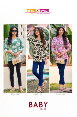 Baby vol 05 by Tips and tops Heavy Reyon Printed Fancy Western Wear collection  western wear catalogs