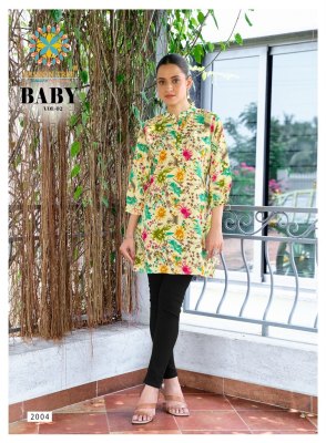Baby vol 2 by Passion Tree Heavy Reyon Fabric Fancy Tunic top catalogue at affordable rate western wear catalogs