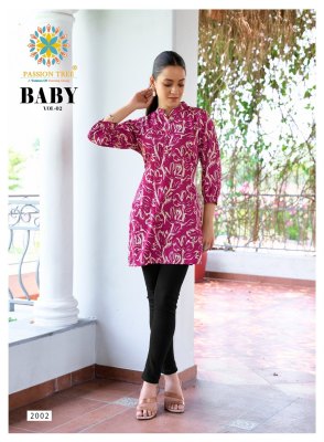 Baby vol 2 by Passion Tree Heavy Reyon Fabric Fancy Tunic top catalogue at affordable rate western wear catalogs