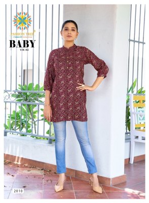 Baby vol 2 by Passion Tree Heavy Reyon Fabric Fancy Tunic top catalogue at affordable rate western wear catalogs