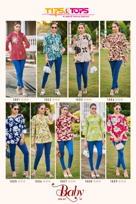 Baby vol 7 by Tips and tops Heavy Reyon Printed western top collection with low rate western wear catalogs