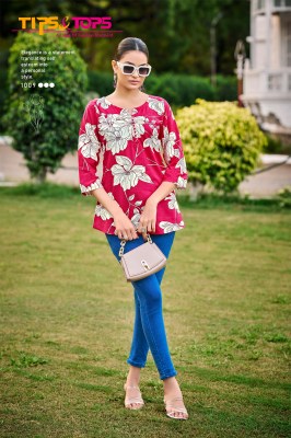 Baby vol 7 by Tips and tops Heavy Reyon Printed western top collection with low rate western wear catalogs