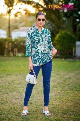 Baby vol 7 by Tips and tops Heavy Reyon Printed western top collection with low rate western wear catalogs