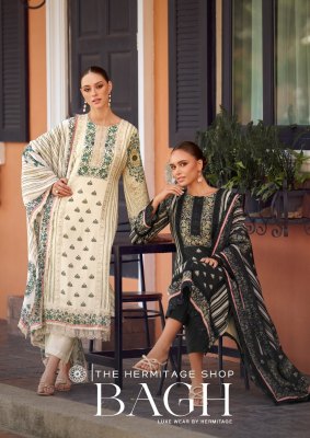 Bagh by The Heritage Shop Pure Jam Satin unstitched dress material wholesale rate Amavi
