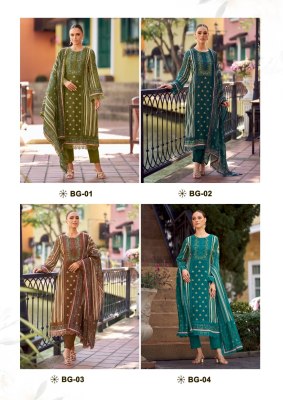 Bagh by The Heritage Shop Pure Jam Satin unstitched dress material wholesale rate salwar kameez catalogs
