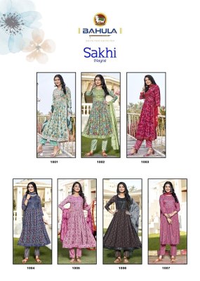 Bahula by Sakhi Nayra Vol 1 present Pure Cotton With Nayra Stitched Pattern readymade suit catalogue at wholesale price readymade suit catalogs