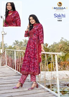 Bahula by Sakhi Nayra Vol 1 present Pure Cotton With Nayra Stitched Pattern readymade suit catalogue at wholesale price readymade suit catalogs