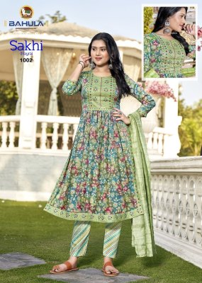 Bahula by Sakhi Nayra Vol 1 present Pure Cotton With Nayra Stitched Pattern readymade suit catalogue at wholesale price readymade suit catalogs