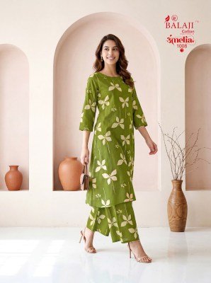 Balaji Amelia Vol. 1 Pure Cotton Printed Sleeveless Long Co-Ord Set co ord set catalogs