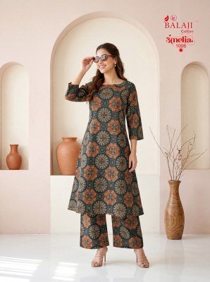 Balaji Amelia Vol. 1 Pure Cotton Printed Sleeveless Long Co-Ord Set co ord set catalogs