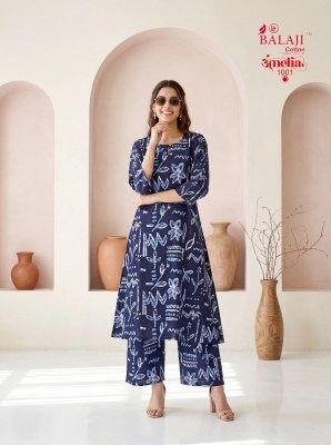 Balaji Amelia Vol. 1 Pure Cotton Printed Sleeveless Long Co-Ord Set co ord set catalogs