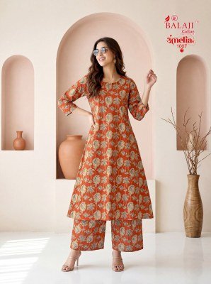 Balaji Amelia Vol. 1 Pure Cotton Printed Sleeveless Long Co-Ord Set co ord set catalogs