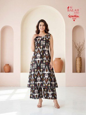 Balaji Amelia Vol. 1 Pure Cotton Printed Sleeveless Long Co-Ord Set co ord set catalogs