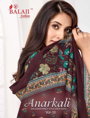 Balaji Anarkali Vol-10 Anarkali Style Kurti Pant with Dupatta wholesale catalogs