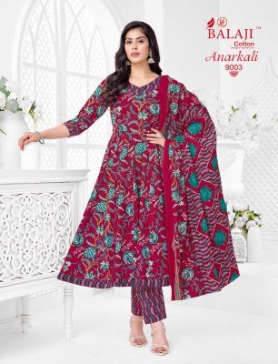 Balaji Cotton Anarkali Vol-9 Readymade Cotton Anarkali Kurti Pant Set fancy Anarkali suit catalogs