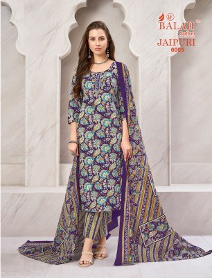 Balaji Cotton Jaipuri Vol 6 Cotton Kurti Pant Dupatta Set readymade suit catalogs