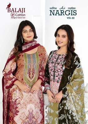Balaji Nargis Vol 2 Pure Cotton Karachi Dress Material Balaji cotton 