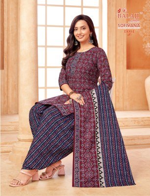Balaji Sofiyana Vol 15 Readymade Indo Cotton 3 Piece Suit Kurti pant With Dupatta Wholesale kurti pant with dupatta Catalogs