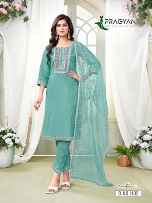 Bandhan vol 1 by Pragyan Roman silk Embroidered work readymade suit catalogue at affordable rate readymade suit catalogs