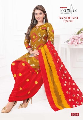 Bandhani Special Vol 5 by Premier Pure Cotton Bandhani printed readymade suit catalogue at low price readymade suit catalogs