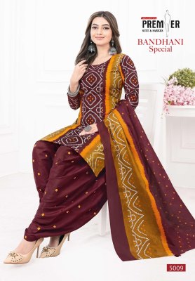 Bandhani Special Vol 5 by Premier Pure Cotton Bandhani printed readymade suit catalogue at low price readymade suit catalogs