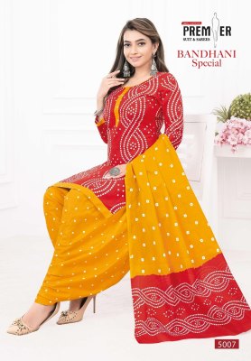 Bandhani Special Vol 5 by Premier pure cotton printed readymade suit catalogue at amavi expo readymade suit catalogs