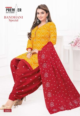 Bandhani Special Vol 5 by Premier Pure Cotton Bandhani printed readymade suit catalogue at low price readymade suit catalogs