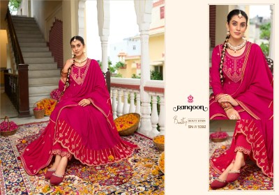 Banno  by Rangoon exclusive silk hand mirror anarkali suit catalogue at amaviexpo fancy Anarkali suit catalogs