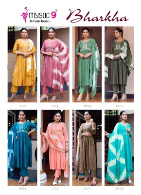Barkha vol 1 by Mystic 9 Premium Cotton embroidered Readymade suit in wholesale rate  readymade suit catalogs