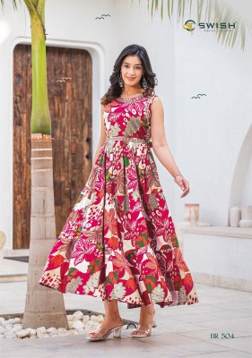 Be rich 5 by Swish fancy printed long flair gown catalogue at affordable rate kurtis catalogs