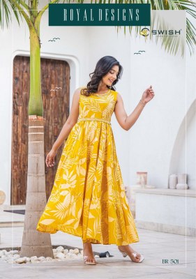 Be rich 5 by Swish fancy printed long flair gown catalogue at affordable rate kurtis catalogs