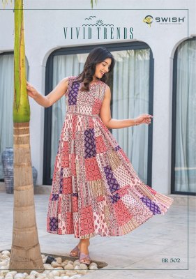 Be rich 5 by Swish lunch sturnig designer printed long kurti catalogue at affordable rate kurtis catalogs