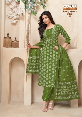 Beauty Queen vol 2 by Mayur Pure Cotton Bandhani printed ready to wear suit collection in low rate readymade suit catalogs