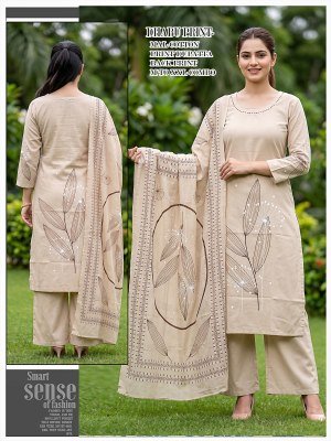 Beauty Winds Dhaboo Cotton 3 Piece Kurti Palazzo with Dupatta Set Size wise Combo Set