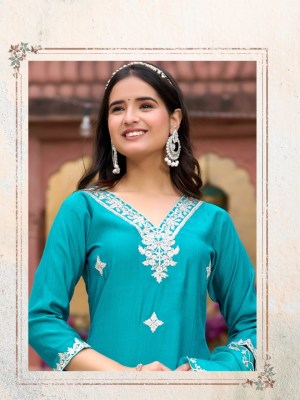 Bell Bottom by Vazi Creation Vertican fancy Cord Work short top with bottom and dupatta at affordable rate readymade suit catalogs