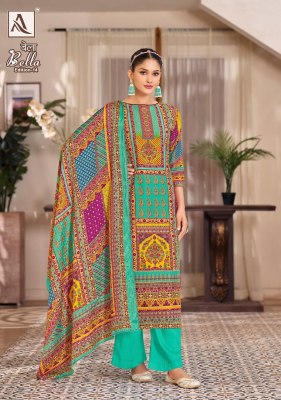 Bella 14 by Alok suit Pure Muslin Designer Digital printed dress material collection at low price salwar kameez catalogs