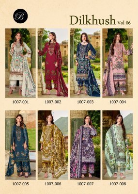 BelliZa Designer Studio DILKHUSH Vol-6 Pure Viscose Rayon Digital Print Dress Material dress material catalogs