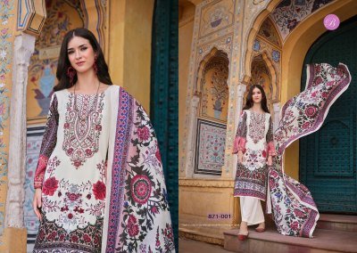 BelliZa Designer Studio Riwayat vol  13 Unstitched Premium Pure Viscose Rayon Digital Print Set with Heavy Self Embroidery And Pure Mal Mal Cotton Dup dress material catalogs